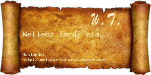 Wellesz Terézia névjegykártya