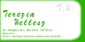 terezia wellesz business card