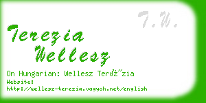 terezia wellesz business card